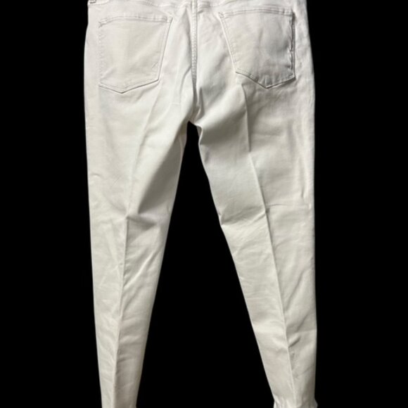 a.n.a. ( A New Approach) Cream Colored Mid Rise Jeggings-Size 14P-Straight Leg - Picture 3 of 8